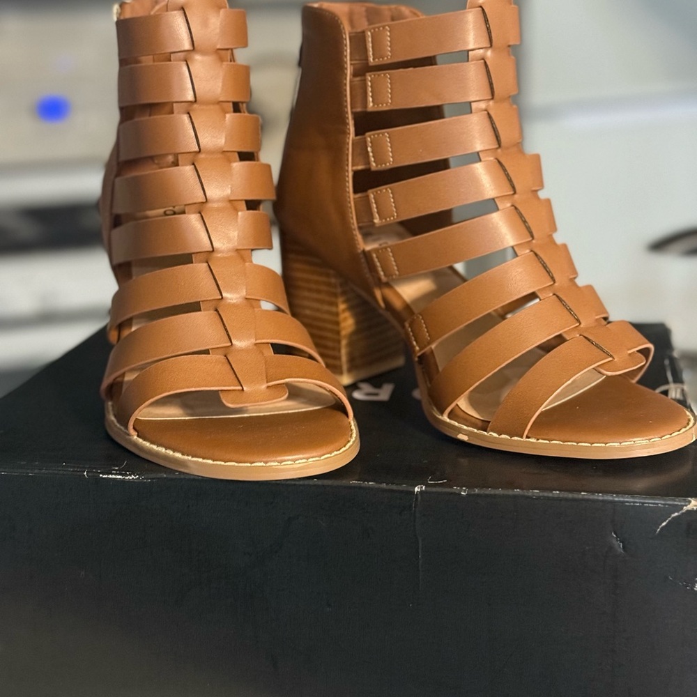Torrid Tan Strappy Heeled Sandals